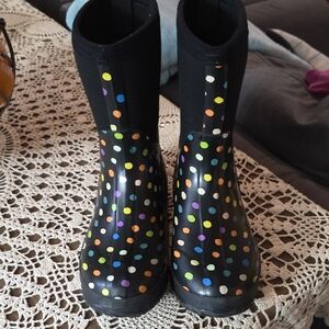 Colorful Polka Dot Women's Winter & Rain Boots